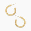 Gold C-Hoop Earrings 4