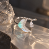 Enamel Flower Pearl Ring 1