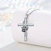 Paw Print Cross Necklace 2