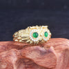Green Eyed Owl Ring 1