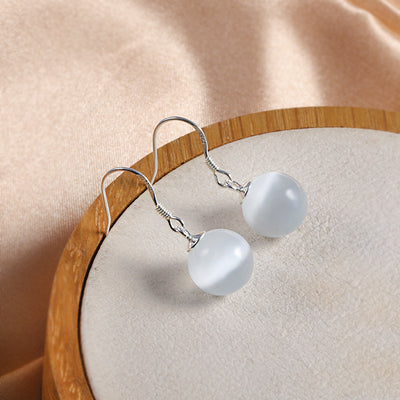 Pearl Hook Drop Earrings