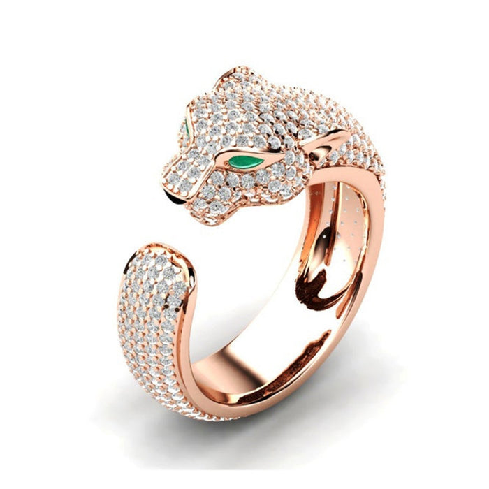 Crystal Jaguar Ring