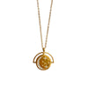 Moon and Star Medallion Necklace 2