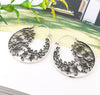 Filigree Crescent Hoop Earrings 1