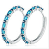 Oval Zircon Stud Earrings 2