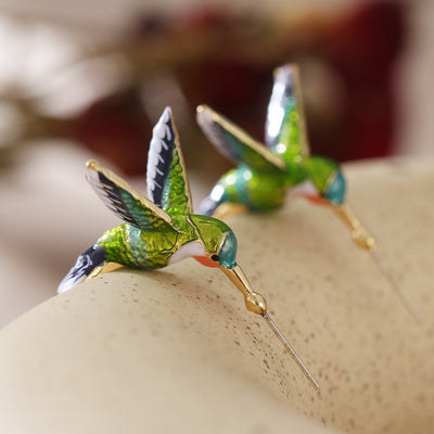 Hummingbird Drop Earrings