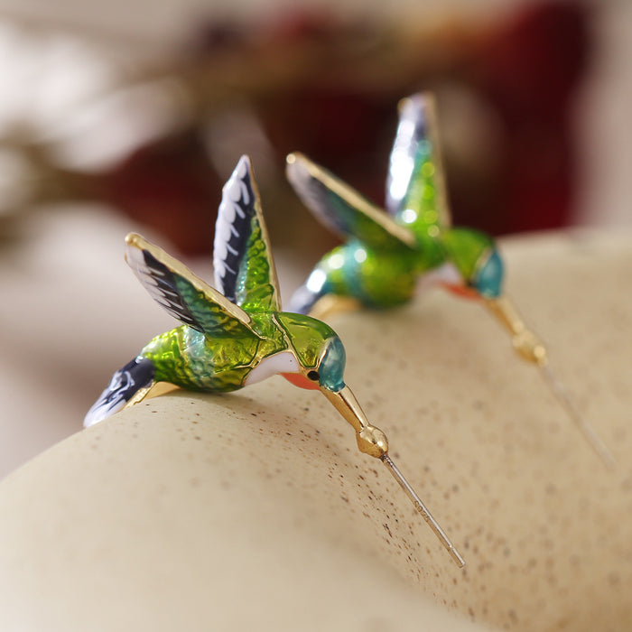 Hummingbird Drop Earrings