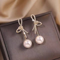 French Zirconia Drop Earrings
