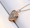 Engraved Paw Heart Necklace