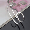 Silver Wave Cuff Bangle 2