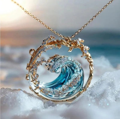 Two-Tone Stainless Steel Necklace Set