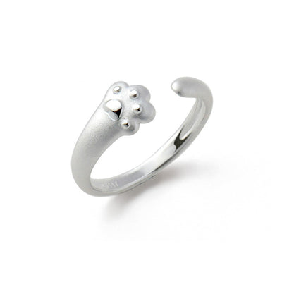 Paw Print Open Ring