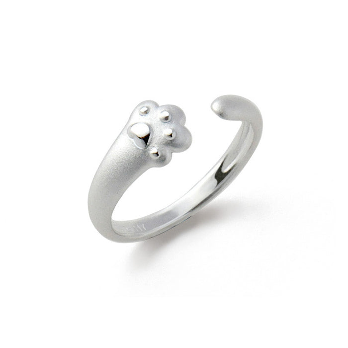 Paw Print Open Ring