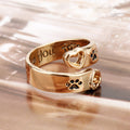 Paw Heart Ring