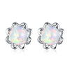 Opal Flower Stud Earrings 2