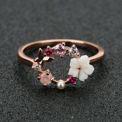 Butterfly Rose Gold Ring