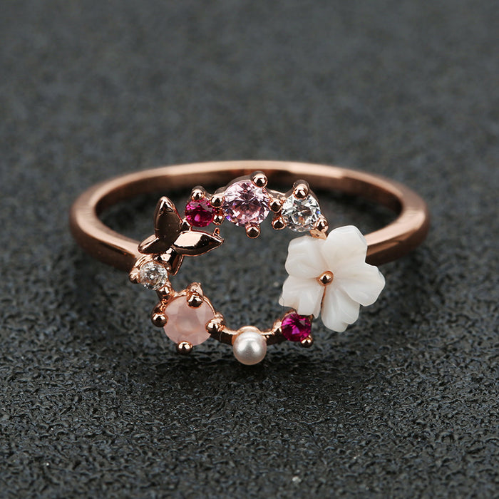Butterfly Rose Gold Ring