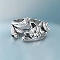 Sleeping Cat Wrap Ring