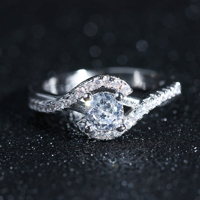Zircon Swirl Ring