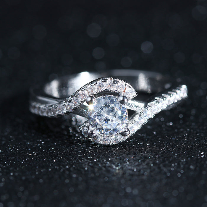 Zircon Swirl Ring