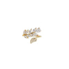 Zircon Leaf Wrap Ring 3