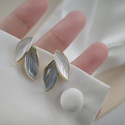 Sculptural Leaf Earrings