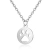 Paw Print Disc Necklace 1