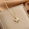Crystal Dragonfly Pendant Necklace 1