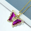 Butterfly Crystal Zircon Pendant Necklace 1