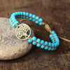 Bohemian Tree of Life Turquoise Layered Bracelet 1