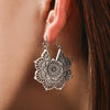 Vintage Openwork Flower Earrings 1