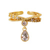 Zircon Teardrop Ring 2