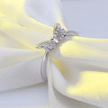 Pave Zircon Butterfly Ring