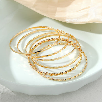 Gold Chain Bracelet Set