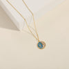 Star and Moon Zircon Necklace 2