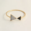 Triangle Stone Cuff Bracelet 1