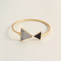 Triangle Stone Cuff Bracelet