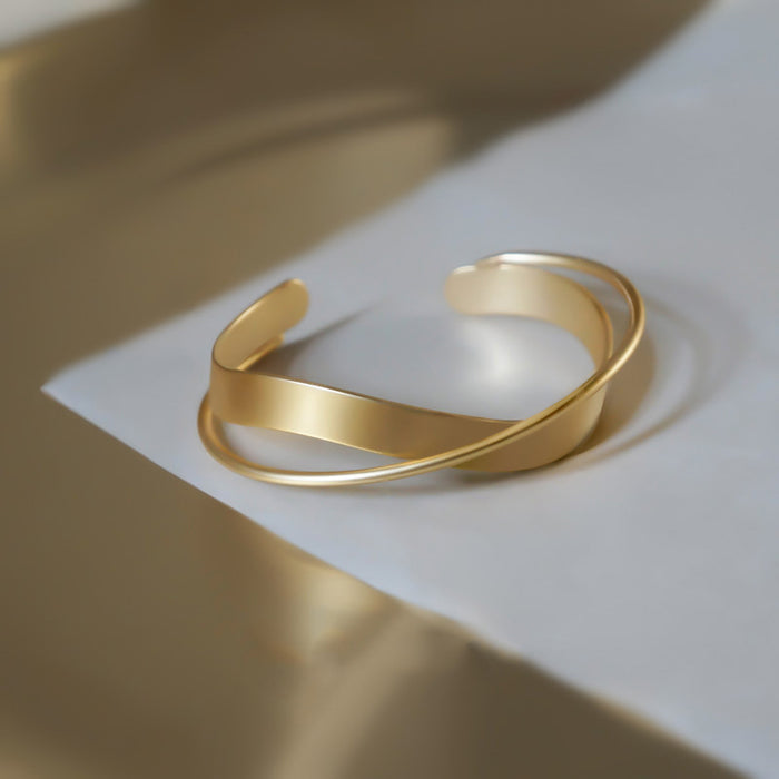 Geometric Cross Bangle