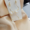 Pearl Spiral Drop Earrings 2