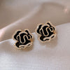 Camellia Stud Sterling Silver Earrings 1