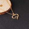 Open Heart Paw Necklace 2