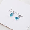 Aqua Teardrop Earrings 3