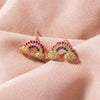 Rainbow Zircon Stud Earrings 2