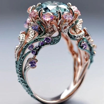 Topaz Flower Ring