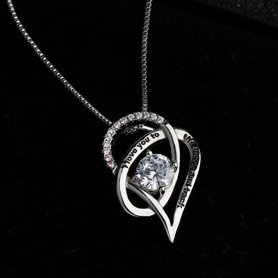Twisted Heart Crystal Necklace