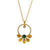 Flower Stone Pendant Necklace 1