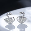 Zircon Swan Stud Earrings 2