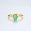 Green Zircon Solitaire Ring 1