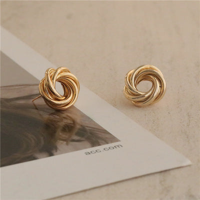Hollow Flower Drop Earrings