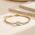 Square Zircon Tennis Bracelet